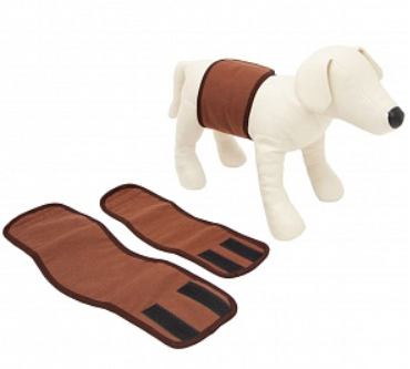 Osso comfort Пояс для кобелей многоразовый впитывающий размер M 34-38*12 см коричневый