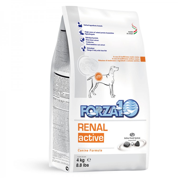 Forza10 (Форза10) RENAL ACTIVE корм для собак для поддержания функции почек и сердечно-сосудистой системы