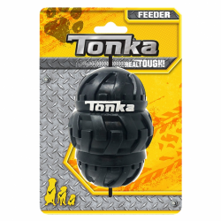 Tonka Игрушка для собак Дозатор для лакомств тройной черный 8,9 см