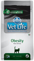Farmina Vet Life (Фармина Вет Лайф) Obesity Сухой лечебный корм для кошек при ожирении 400 г