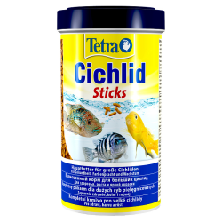 Tetra (Тетра) Cichlid Sticks Корм для цихлид и больших аквариумных рыбок (палочки) 160 г 500 мл