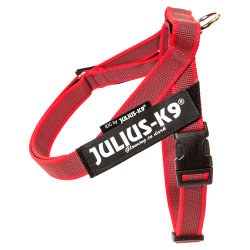 JULIUS-K9 Шлейка д/собак РемниColor & Gray IDC® Mini-Mini (40-49см / 4-7кг), красный