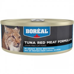 BOREAL Корм Влажный д/кошек красное мясо тунца в соусе с белой рыбой 156 г