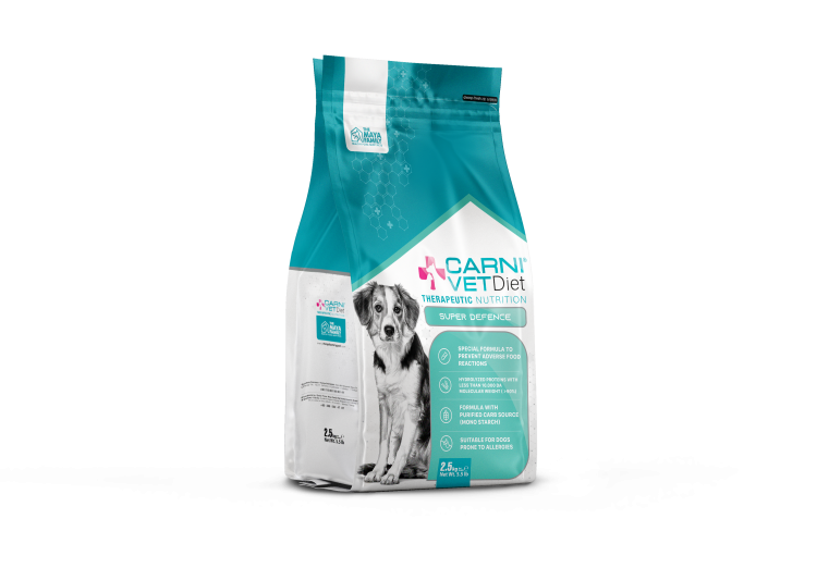 Carni (Карни) VD Super Defense Сухой лечебный корм для собак при пищевой непереносимости и аллергии 2,5 кг