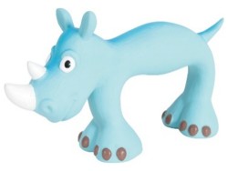 Zolux (Золюкс) Игрушка для собак Носорог латекс голубой 22 см