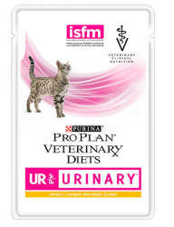 Purina Pro Plan (Пурина Про План) VD UR Пауч лечебный для кошек  при мочекаменной болезни МКБ с курицей 85 г