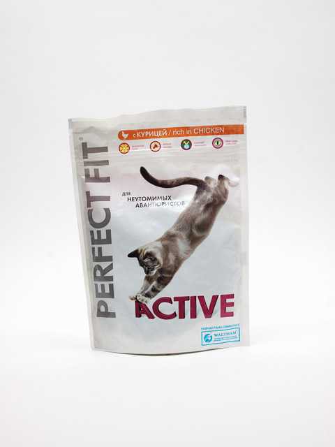 Perfect Fit (Пёрфект Фит) Active - Сухой корм для активных кошек с Курицей 650 г