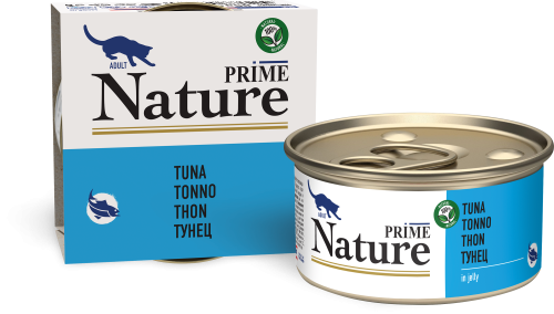 Prime (Прайм) Nature Консервы для взрослых кошек с тунцом в желе 85 г 5 шт