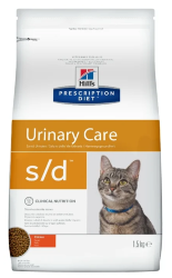 Hill's (Хиллс) Prescription Diet S/d Сухой лечебный корм для кошек при мочекаменной болезни МКБ с курицей 1,5 кг
