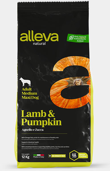 Alleva Natural (Аллева Натурал) Adult Medium Maxi Сухой корм для взрослых собак средних и крупных пород с ягненком и тыквой 12 кг