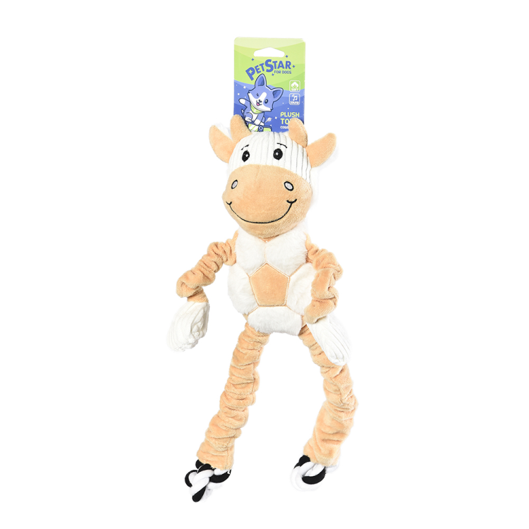Pet star Игрушка для cобак Корова с пищалкой плюшевая 37*44 см