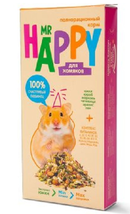 Mr happy Сухой корм для декоративных хомяков 400 г